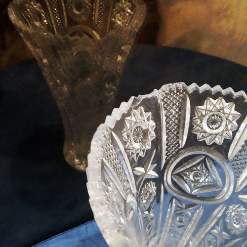 Crystal Antique - Matched Tall Vase