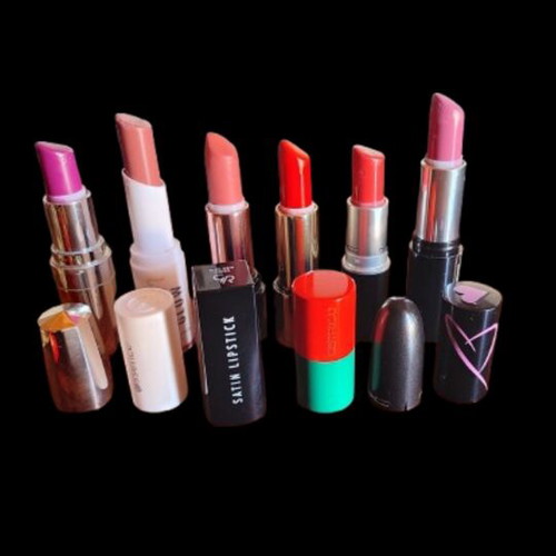 Lipstick set used, six shades including Mac and Nyx