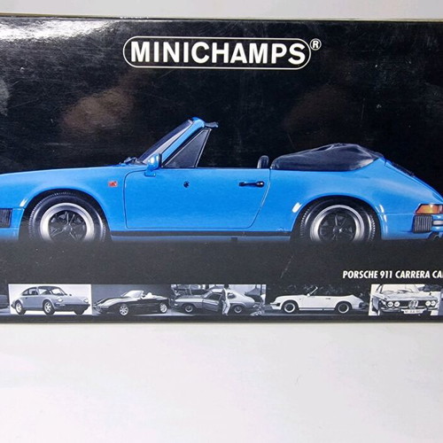 Minichamps Porsche Carrera 911 Cabriolet 1983 metal model scale 1:18 new