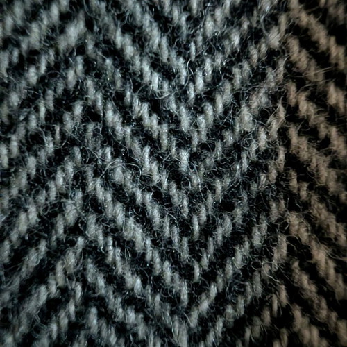 Gray herringbone jacket like new, slim fit size 36