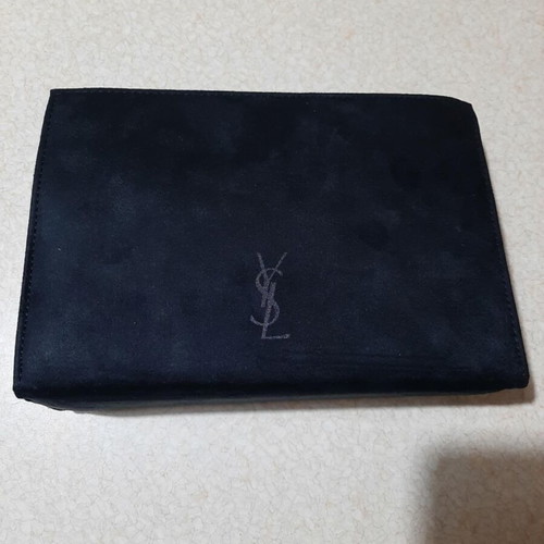 Yves Saint Laurent toiletry bag with multiple compartments and mirror, brand new