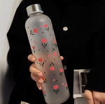Μπουκάλι για νερό 1000ml καινούργιο με λουλουδάτο σχέδιο