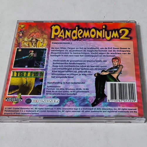 Pandemonium 2 PC like new, Crystal Dynamics, Jewel Case