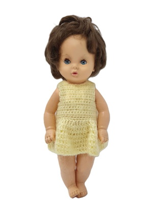 Ideal doll 1970s with original hand-knitted dress