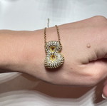 Monogram bubble new, gold color