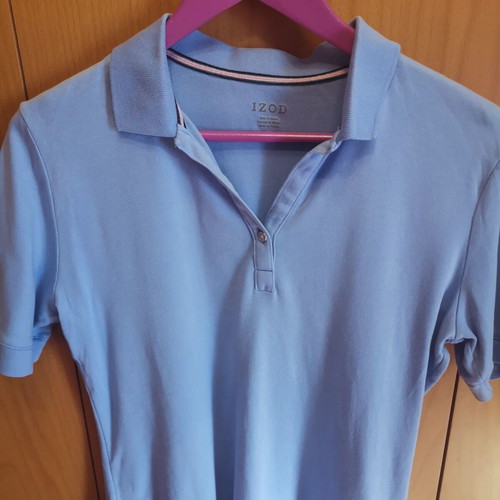 Polo shirt Zara used, baby blue, size L