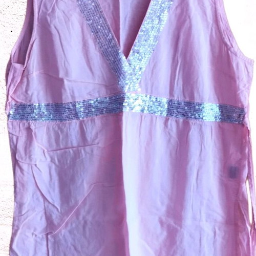 Colori sleeveless tunic pink like new, lightly worn, size L