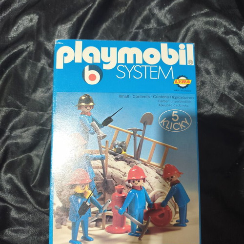 Playmobil LYRA 5 Klicky Firefighters set, vintage