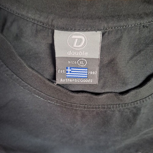 Double sleeveless men's shirt XL like new, athletic style gray-black