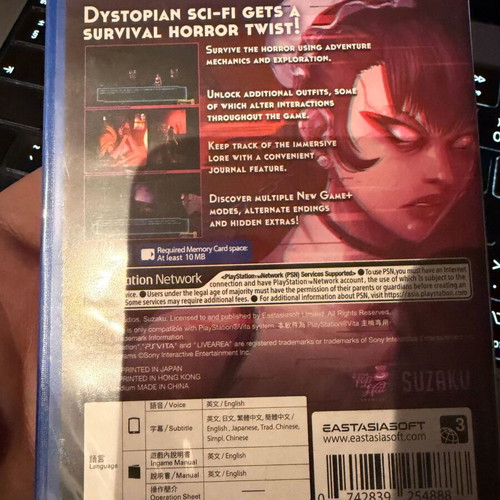 Sense Cyberpunk Ghost Story PS Vita Kickstarter Version new