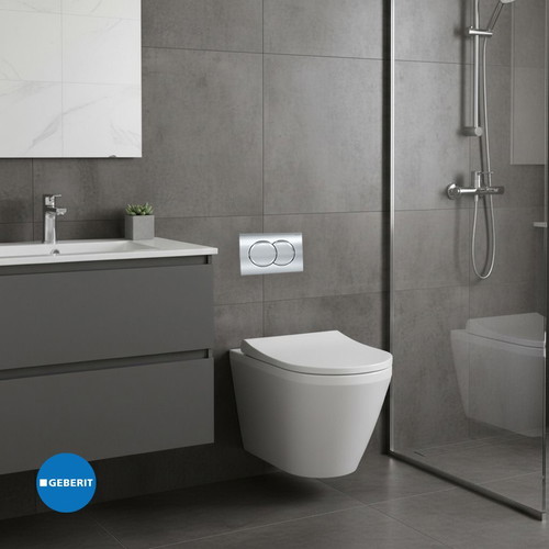 Geberit Delta01 flush plate for dual flush cisterns new