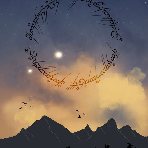 Lord of the Rings Lotr poster like new