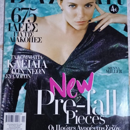 Bazaar magazine with Sienna Miller used, 2009