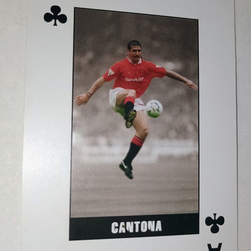 Eric Cantona Manchester United FC collectible card used