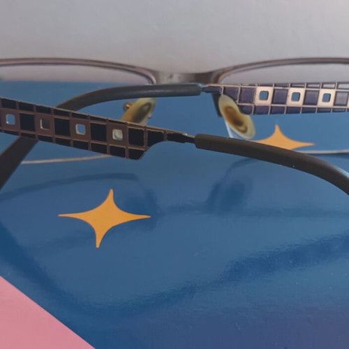 Le Tanneur eyeglass frame like new, blue and silver
