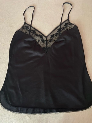 Triumph black lace camisole like new