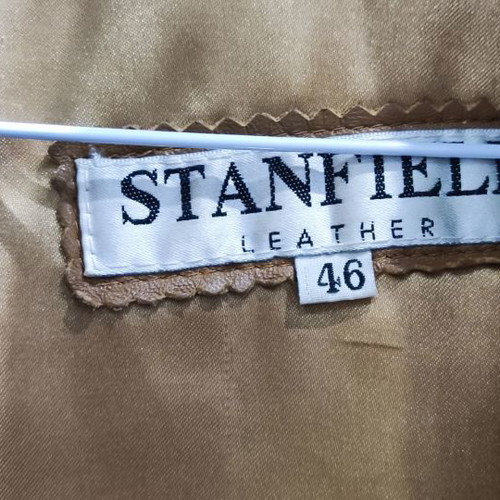 Stanfield women's leather jacket used, brown, size 46
