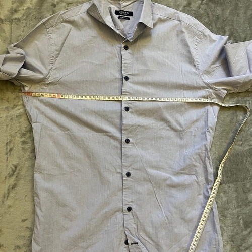 Manetti Men's Slim Fit Shirt, Size M, 100% Cotton, Like New, Sky Blue