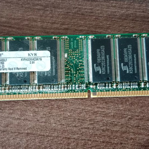 Kingston KVR400X64C3A 1GB PC3200 400MHz memory used