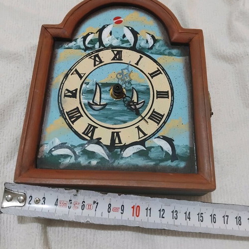 Wall clock key holder painted like new