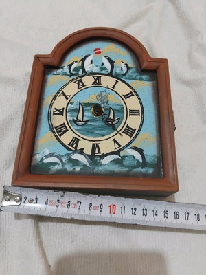 Wall clock key holder painted like new