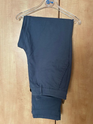 ASOS men's pants blue like new, fabric gabardine