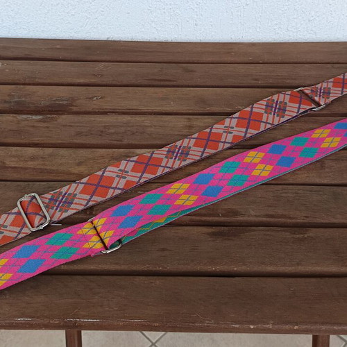 Bag straps adjustable colorful, new, set of 2