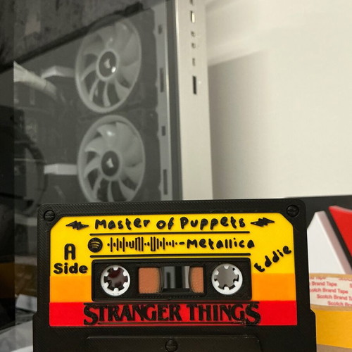 Stranger Things decorative cassette new, vintage, Eddie, Master of Puppets