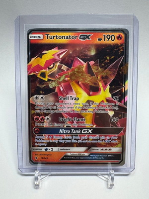 Pokemon Turtonator GX 18/145 Ultra Rare UR 2017 Guardians Rising new