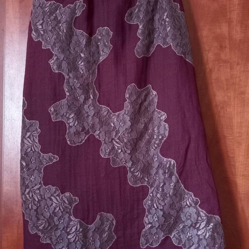 Wool fabric with lace design new, 2.10×1.10 m