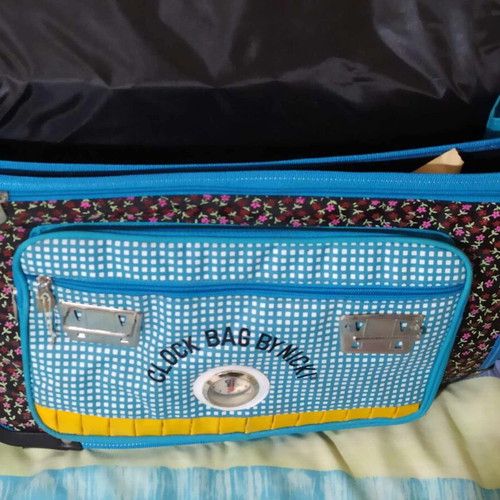 Clock Bag by Nicki new school bag for girls with umbrella and clock