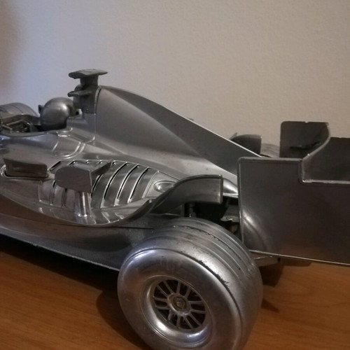 Plastic Formula 1 model used, 47 cm long, unknown origin