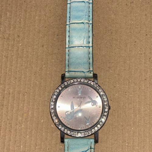 Playboy watch with rhinestones, vintage style