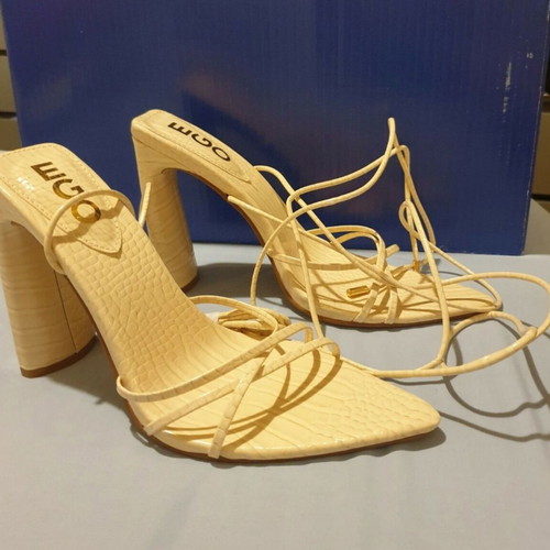 Ego high-heeled sandals beige new, size 40, with straps
