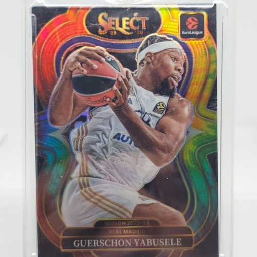 Guerschon Yabusele Tie Dye Prizm 06/25 Panini Select EuroLeague card 2025/26