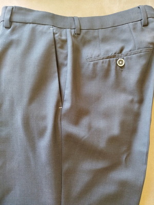 Hugo Boss men's pants like new, gray and blue, 100% wool