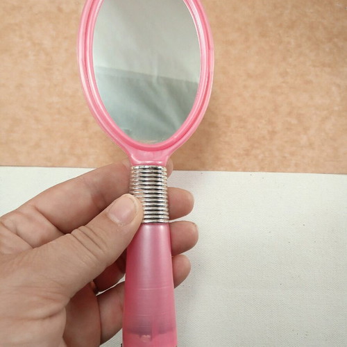 Plastic mirror used with hanging hole 21 cm