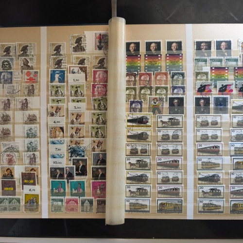 Stockbook A4 with German Stamp Collection, 32 Pages, Like New