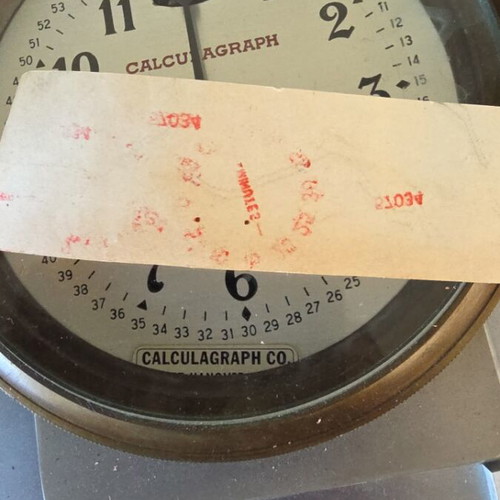 Harrison Calculagraph round 1910 used antique timer