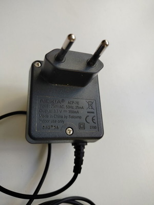 Nokia charger with large 3.5mm plug