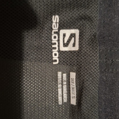 Salomon woman running shorts, black, size S