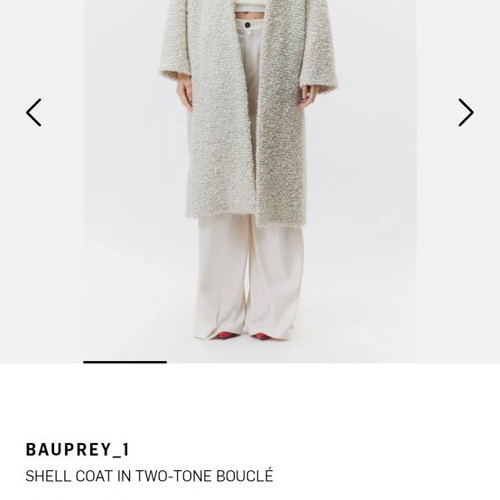 Drykorn Bouclé Wool Coat beige, like new, oversized
