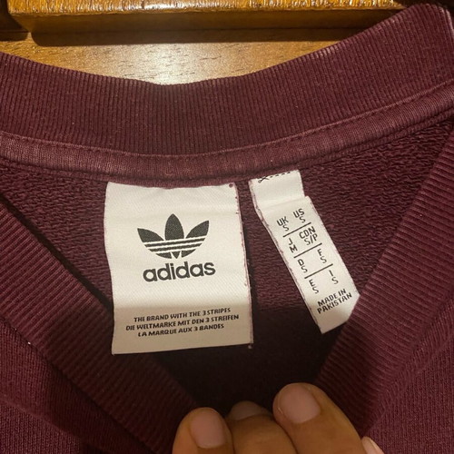 Adidas purple sweatshirt size S