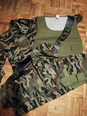 Military costume for boys 8-9 like new