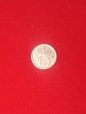 Norwegian coin 10 ore used