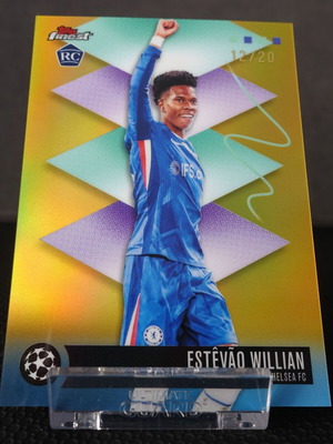 Topps Finest Estêvão Willian RC ποδοσφαιρική κάρτα 12/20