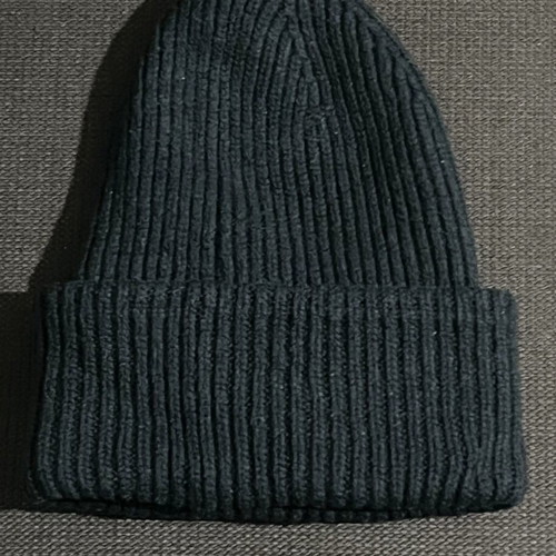 Acne Studios Large Face Logo Beanie like new, black