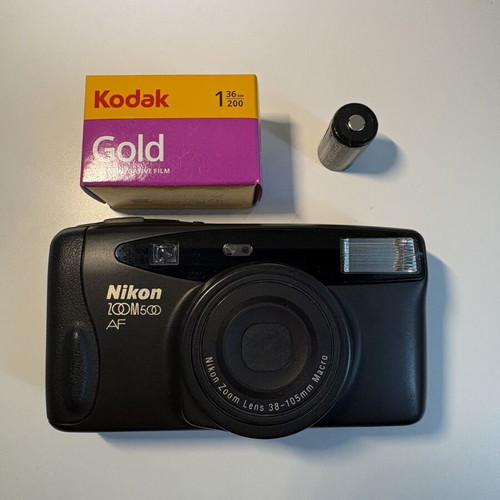 Nikon Zoom 500 AF film camera with Kodak Gold 36/200 film