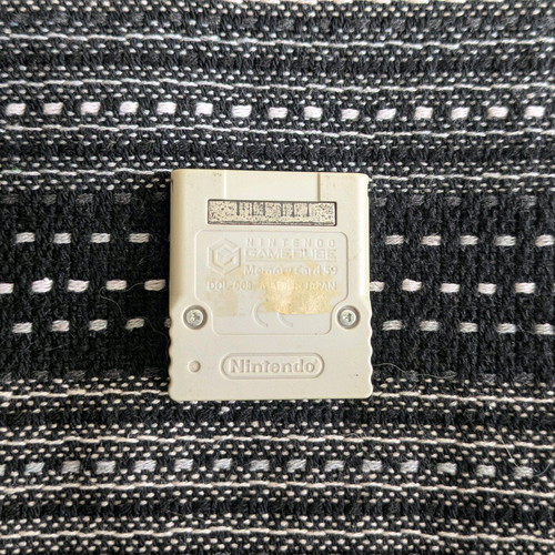Super Smash Bros Melee Nintendo GameCube used with Animal Crossing memory card