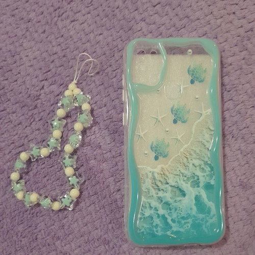Samsung Galaxy A21s Case with Blue Cord New